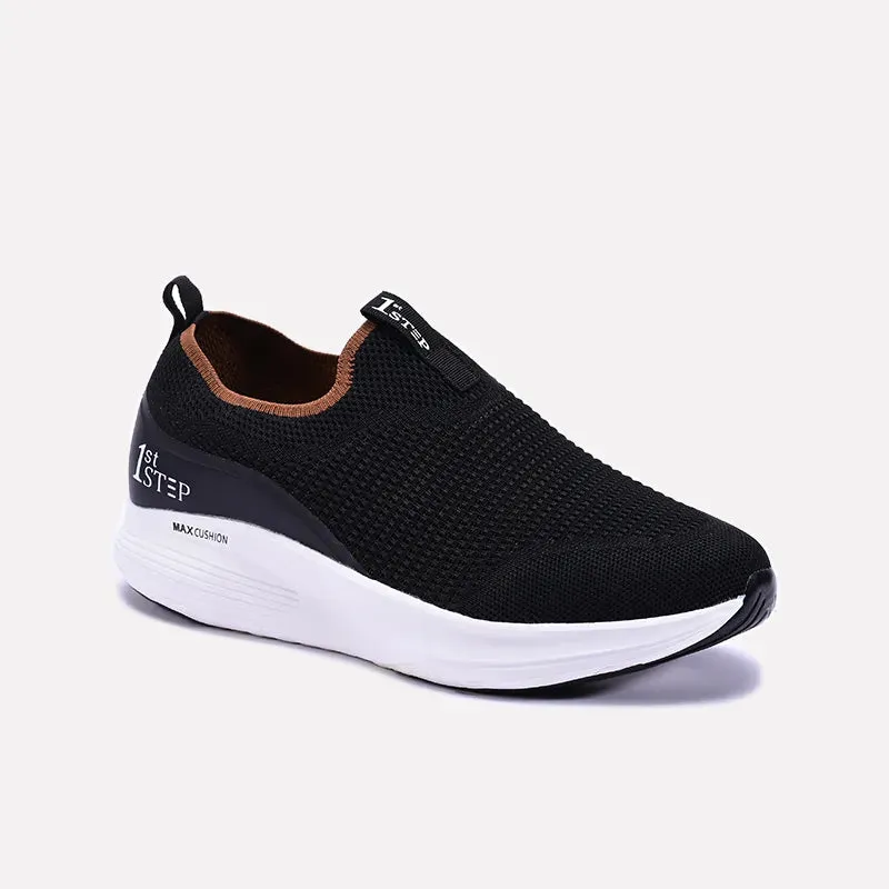 Surge Black Slip On Sneakers 0120504