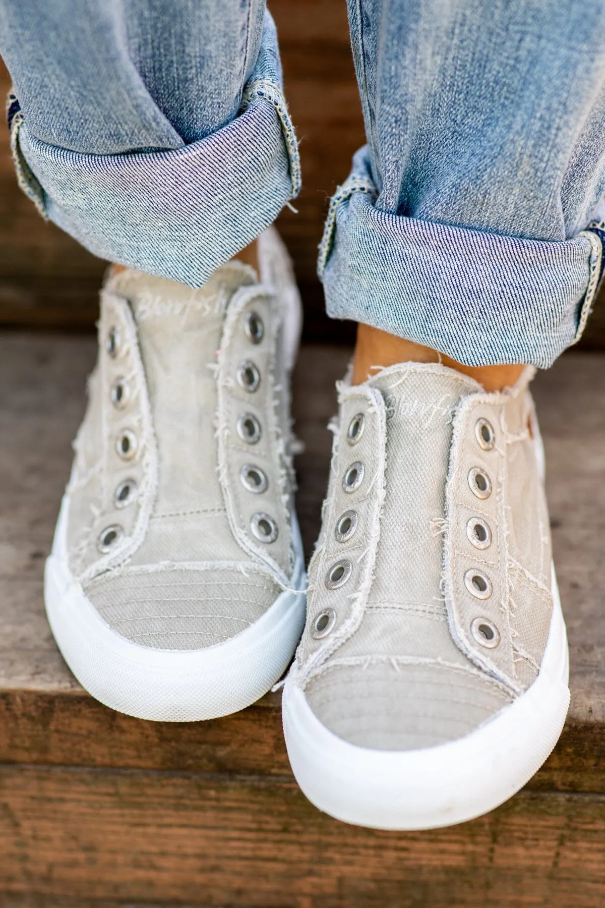 Tan Slip On Sneakers