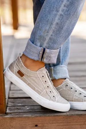 Tan Slip On Sneakers