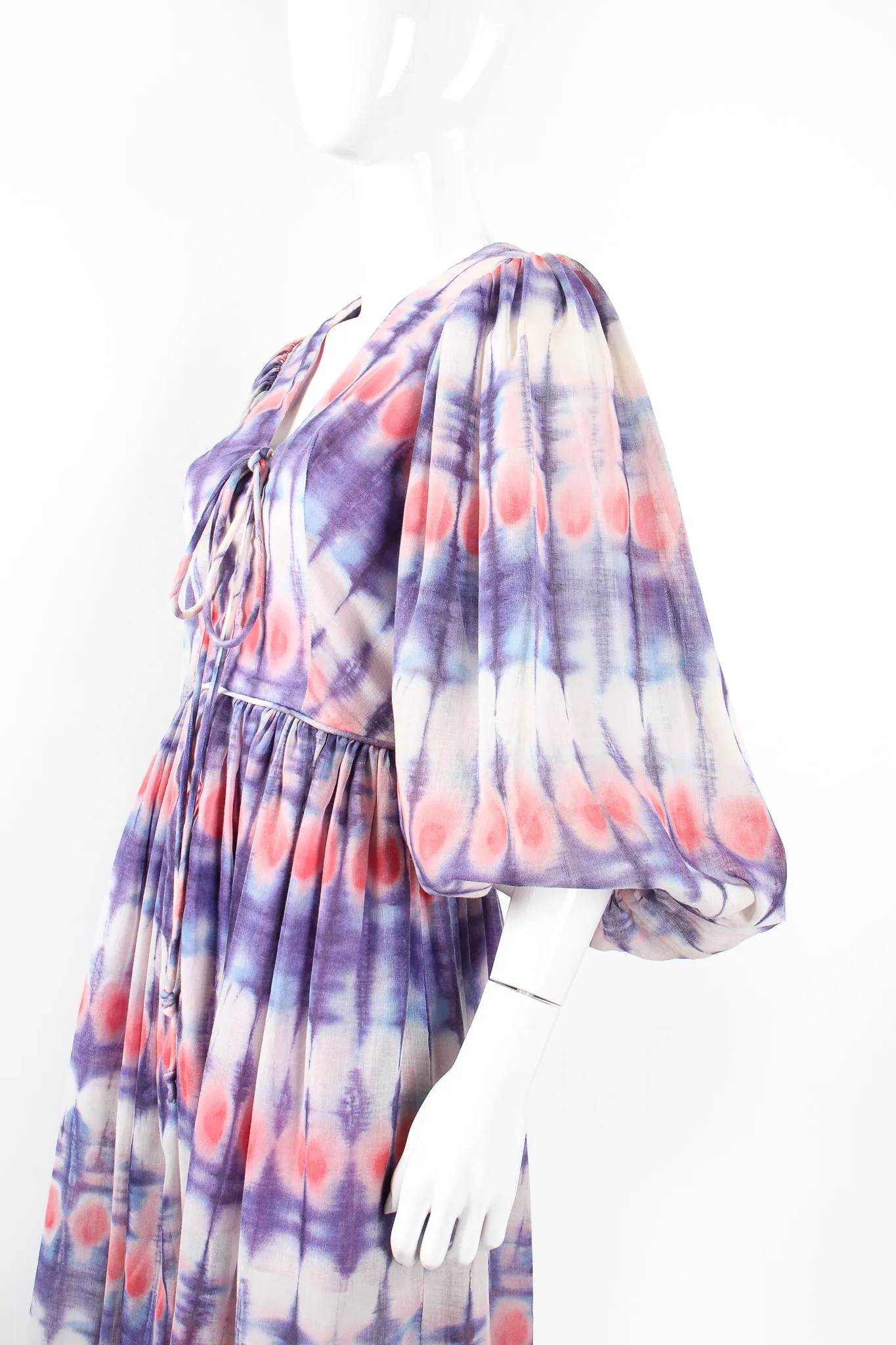 Tie Dye Balloon Sleeve Dress