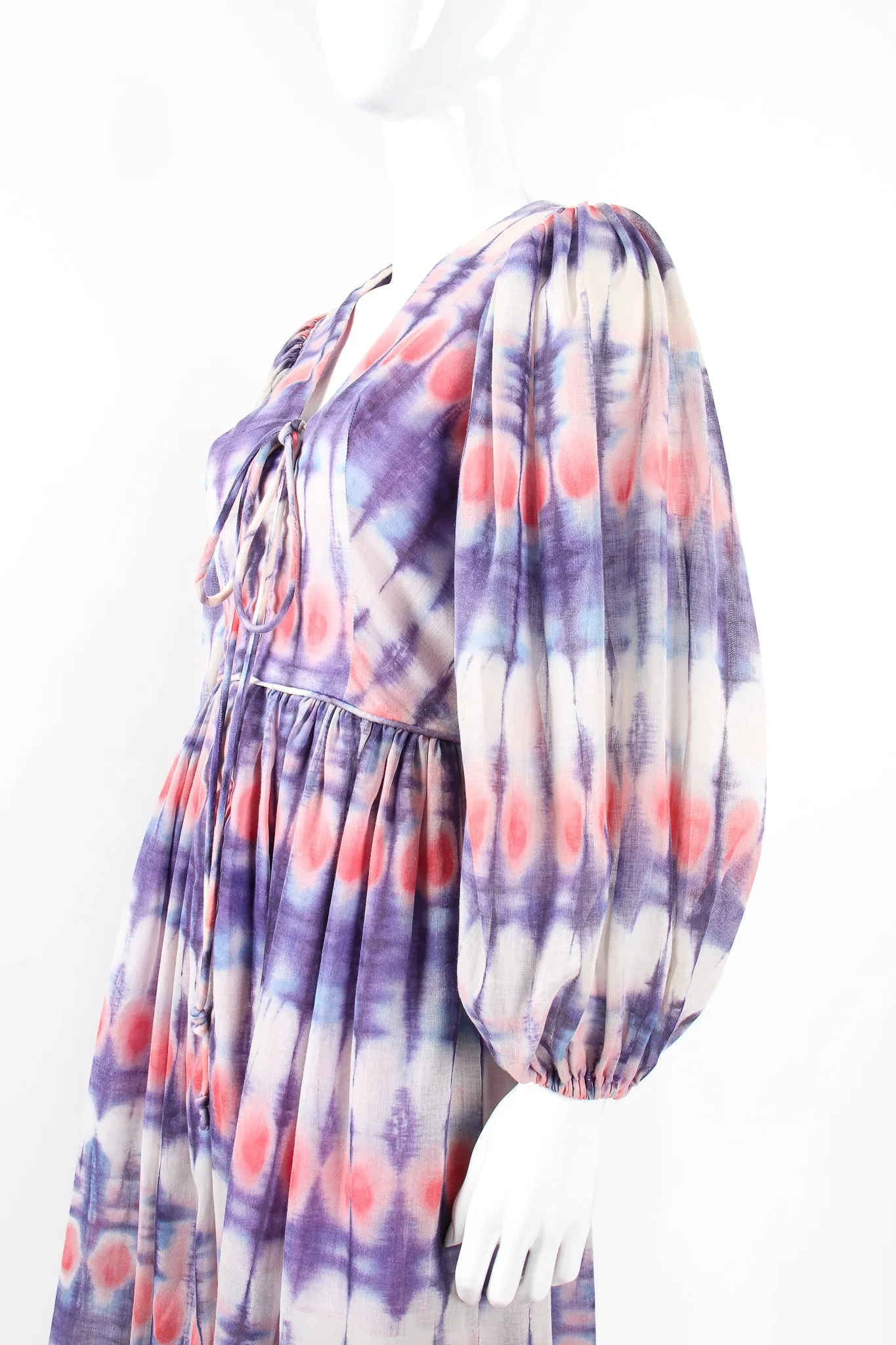 Tie Dye Balloon Sleeve Dress