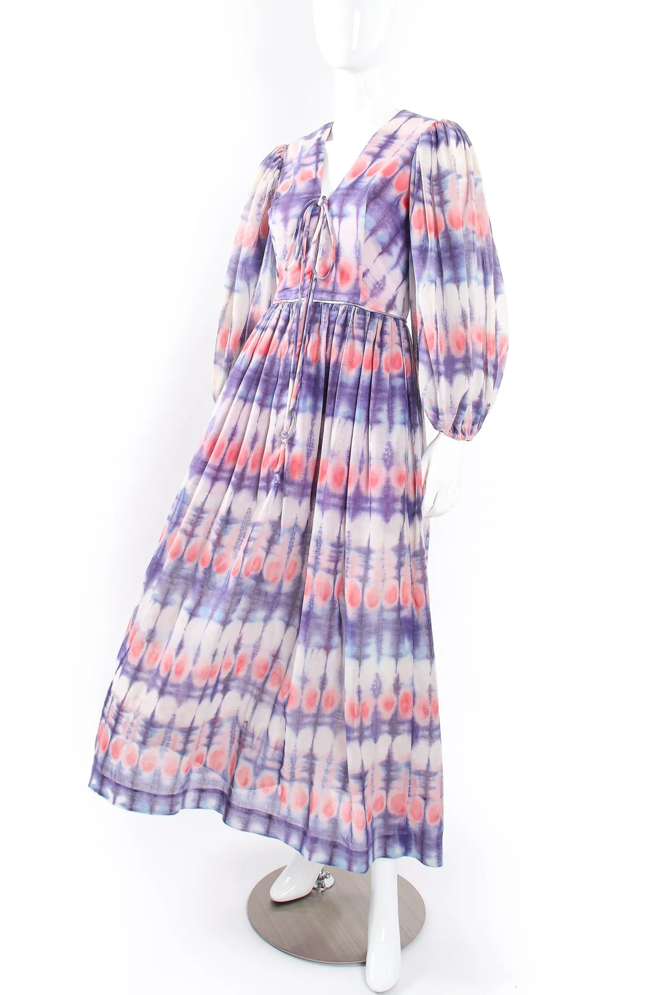 Tie Dye Balloon Sleeve Dress