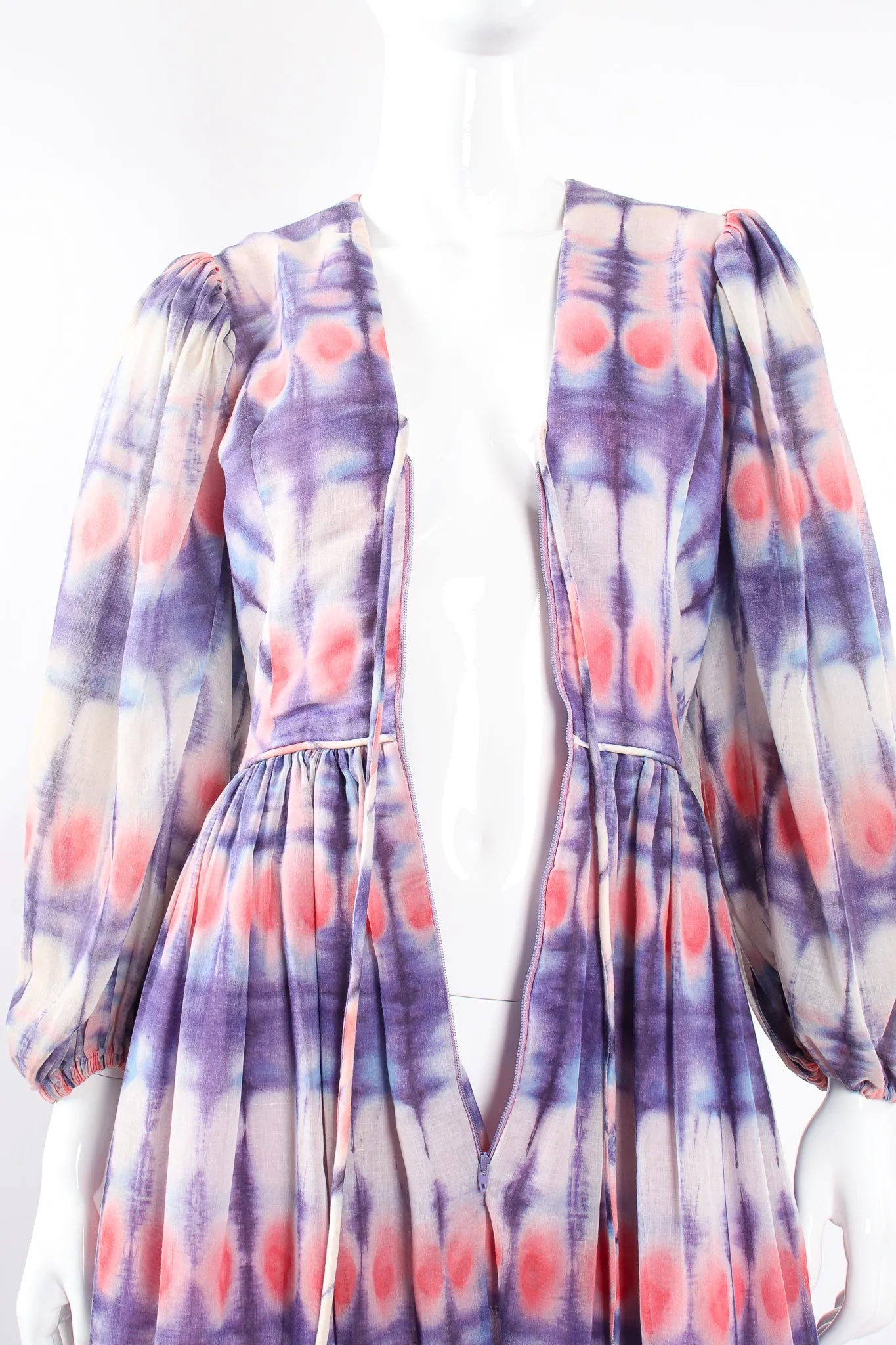 Tie Dye Balloon Sleeve Dress