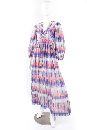 Tie Dye Balloon Sleeve Dress