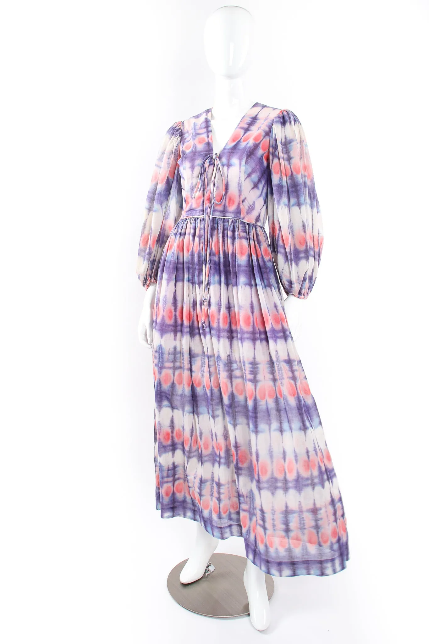 Tie Dye Balloon Sleeve Dress