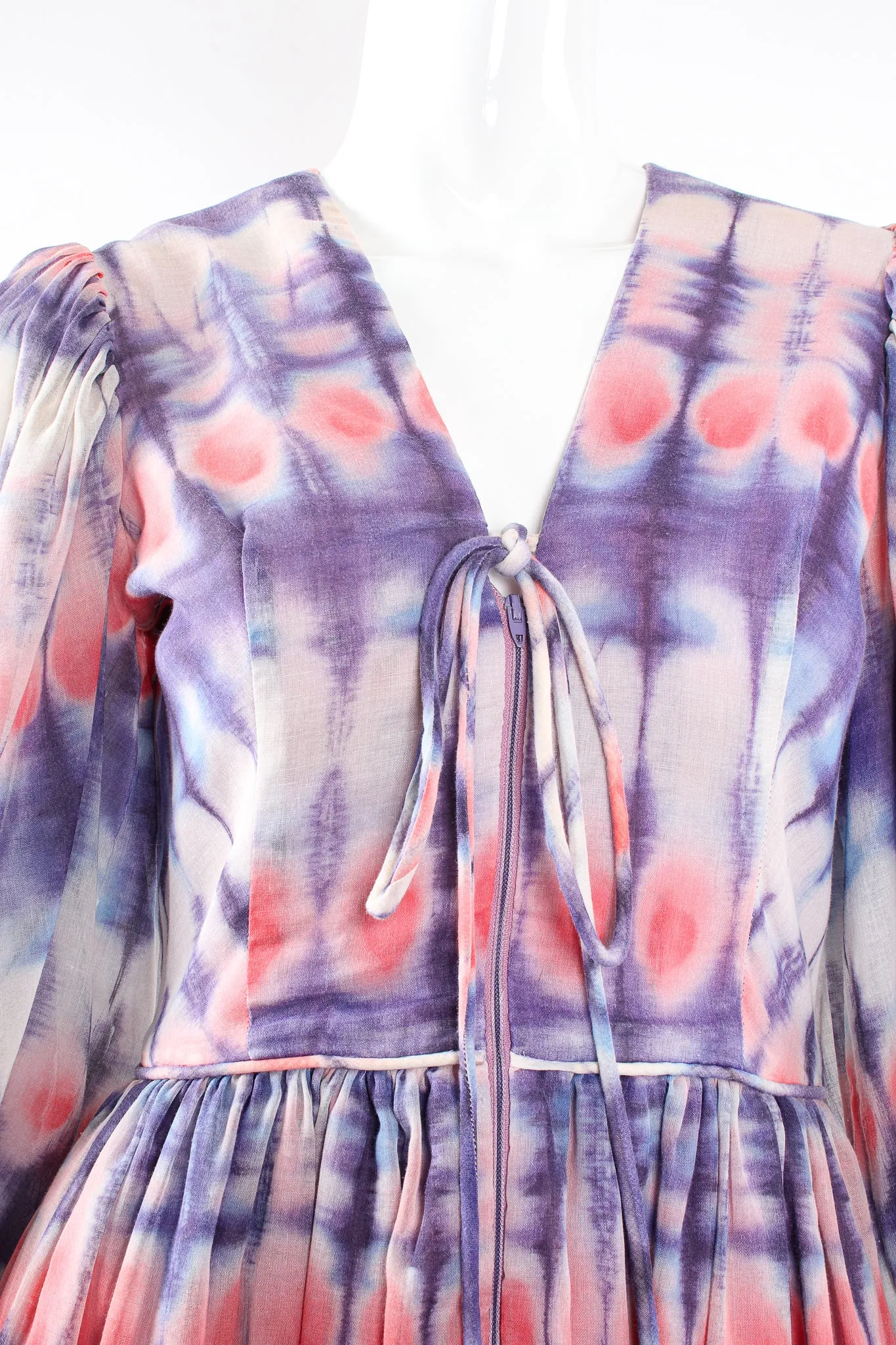 Tie Dye Balloon Sleeve Dress