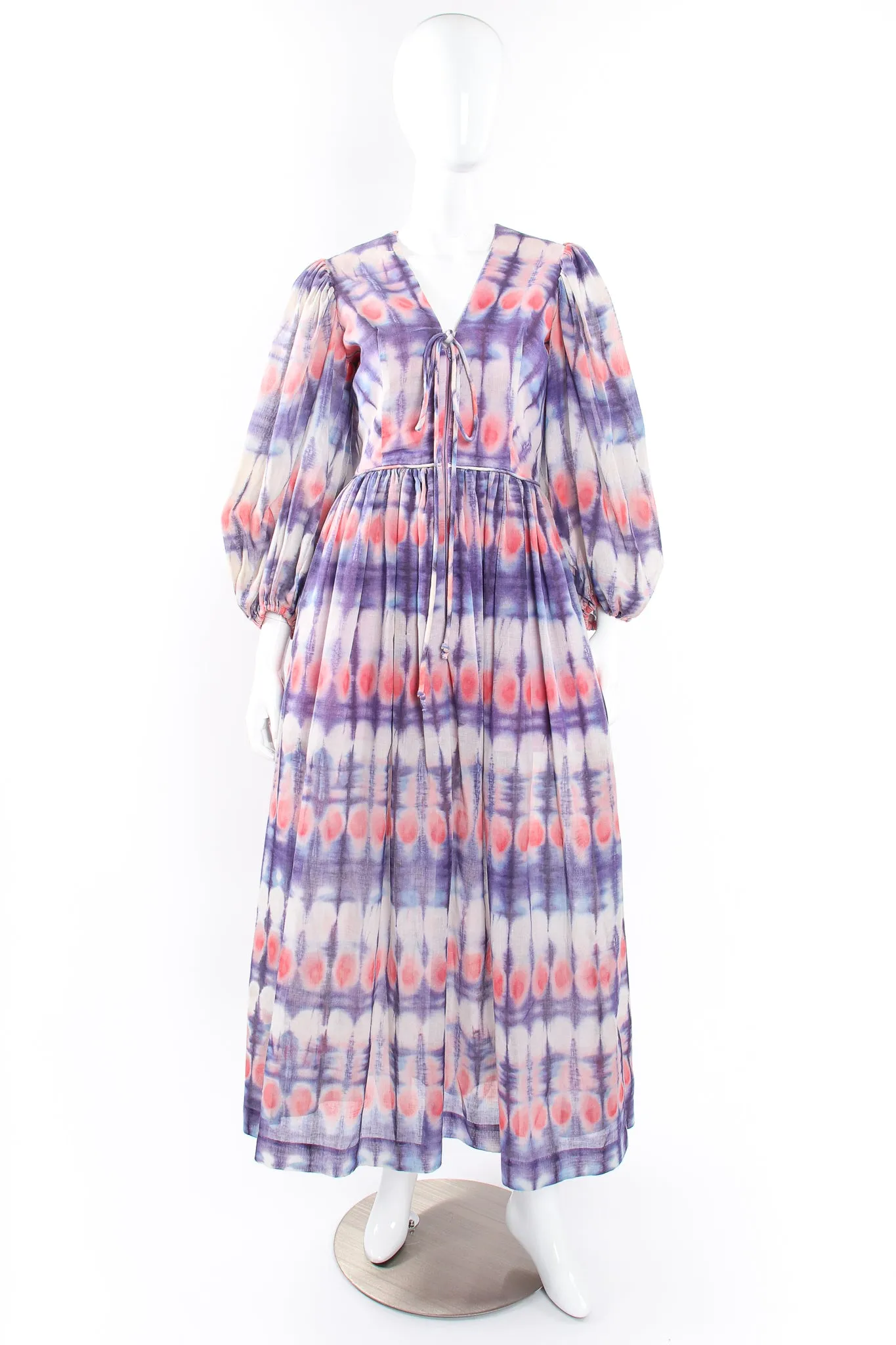 Tie Dye Balloon Sleeve Dress