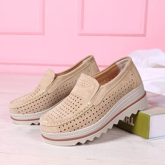 Trendy Hollow Out Platform Shoes