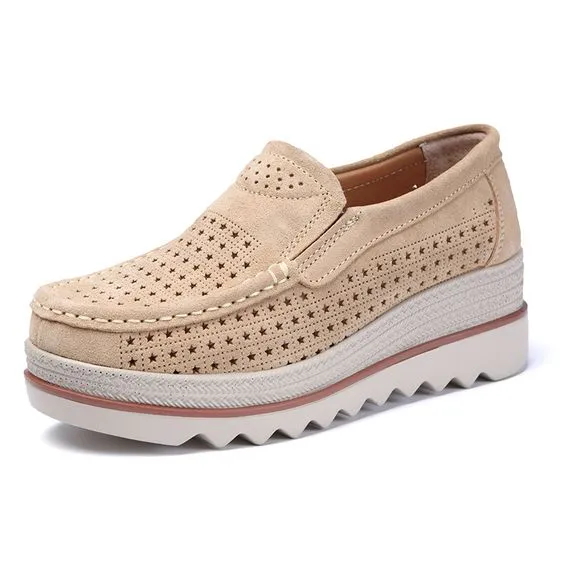 Trendy Hollow Out Platform Shoes