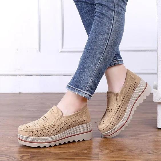 Trendy Hollow Out Platform Shoes