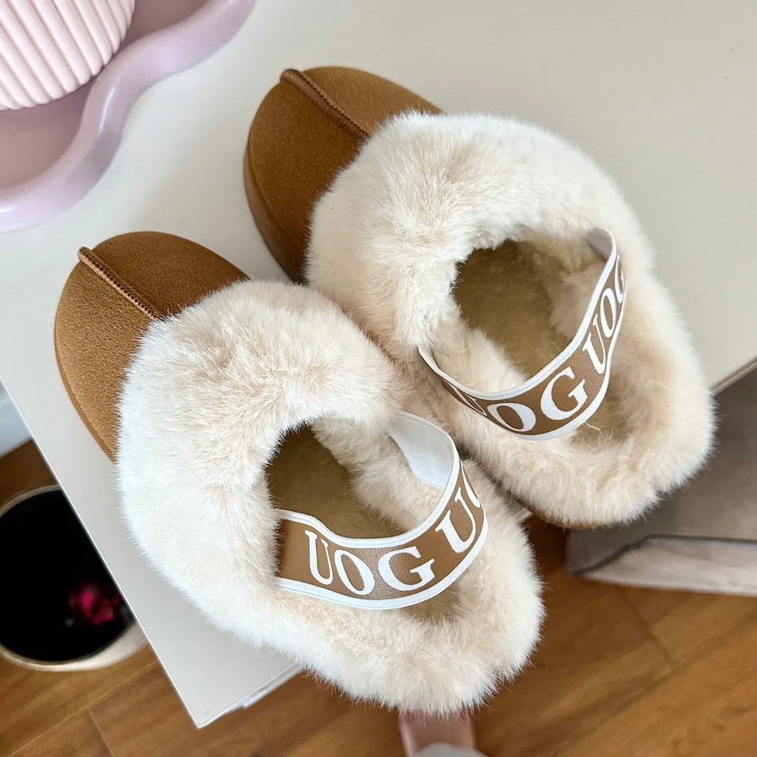 Uog Cozy Plush Fur-Lined Slippers