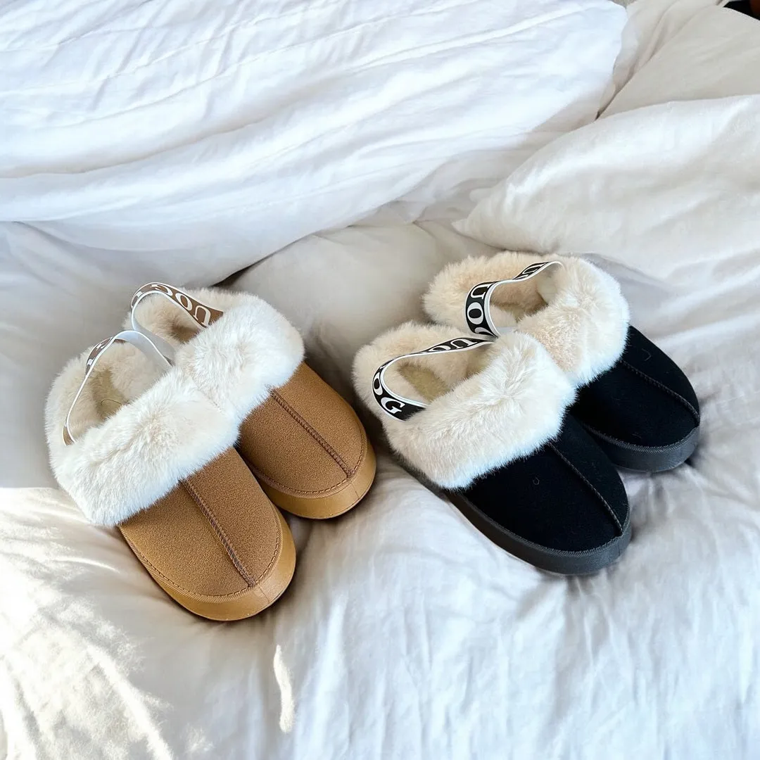 Uog Cozy Plush Fur-Lined Slippers