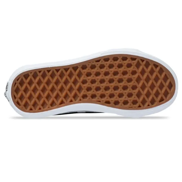 VANS Red, Black, White Checkerboard Velcro Sneakers