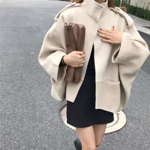 Vintage Christmas Batwing Cape Coat