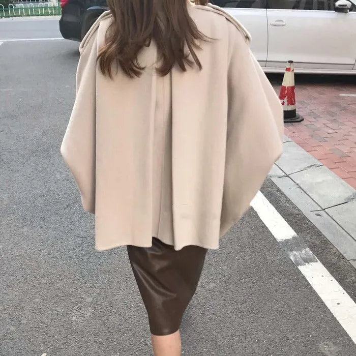 Vintage Christmas Batwing Cape Coat