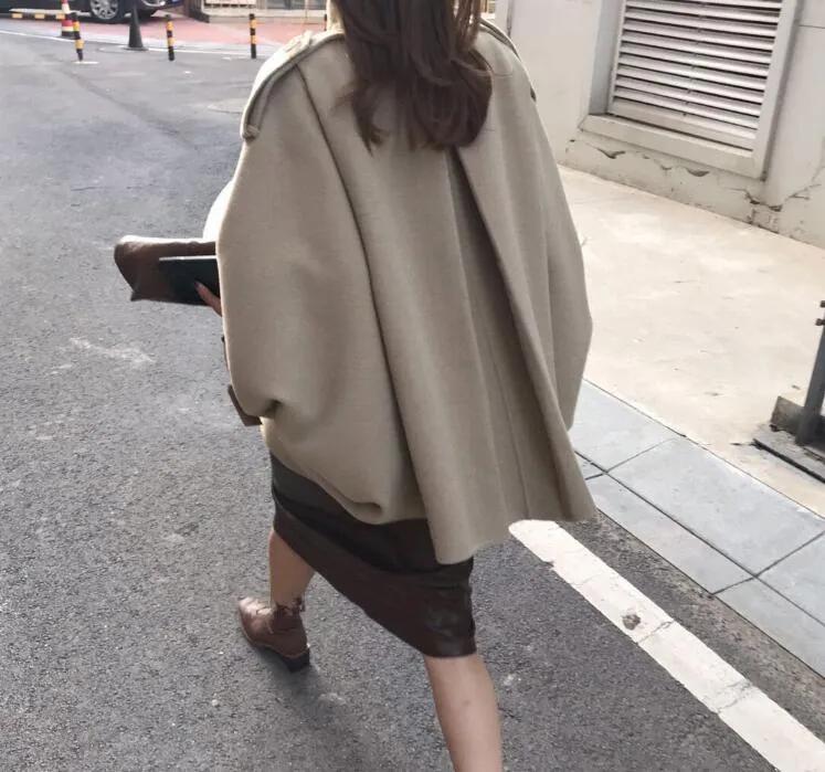 Vintage Christmas Batwing Cape Coat