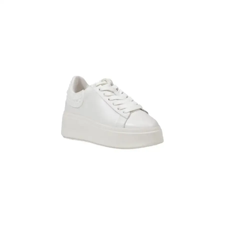 White Leather Platform Sneaker