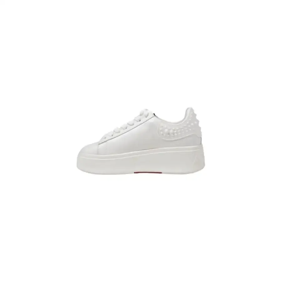 White Leather Platform Sneaker