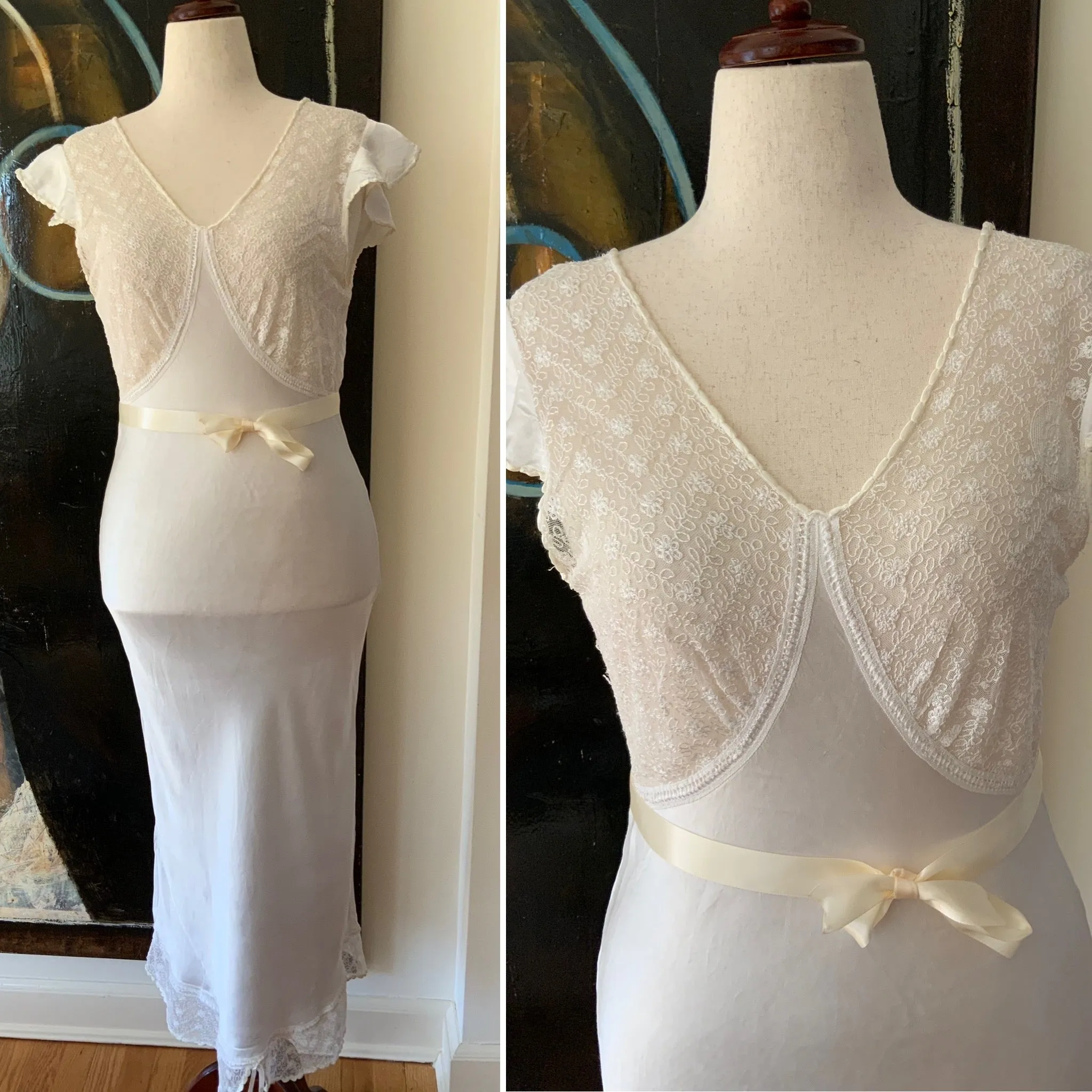 White Nightgown - 40s - 40N