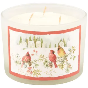 Winter Cardinal Candle