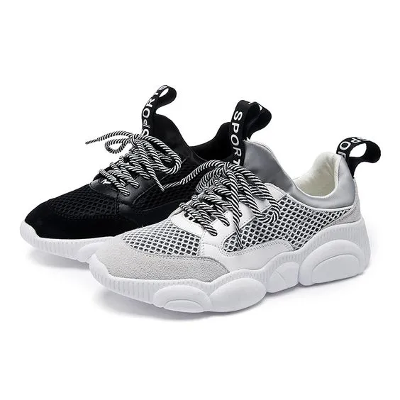 Women's Cute Comfortable Low Cut Mesh Sneaker Shoes