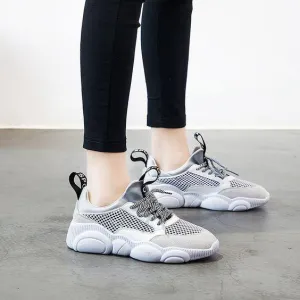 Women's Cute Comfortable Low Cut Mesh Sneaker Shoes